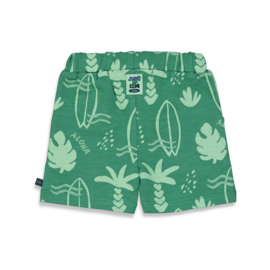 Feetje korte broek Surf's up club groen