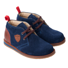 Bambini Kleine Urwis Blauw Suede