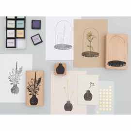 Rico Design stempel glazen stolp
