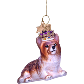 Vondels kerst ornament royal corgi