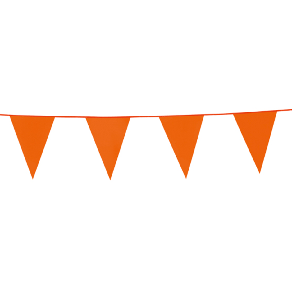 Vlaggenlijn oranje 10 meter