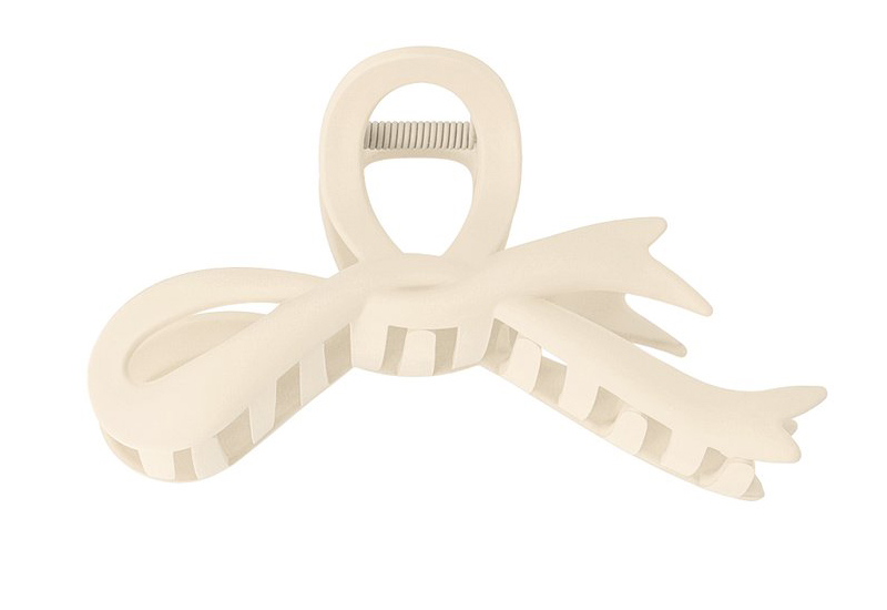 Haarklem strik beige