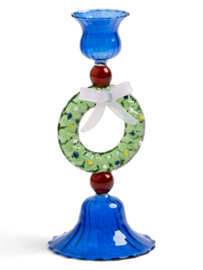 &Klevering Merry Wreath glazen kandelaar