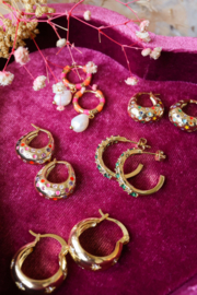 ATLITW sunlight drop hoop sterren oorbellen set