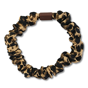 Haarelastiek scrunch leopard