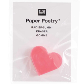 Rico Design gum hart neon roze