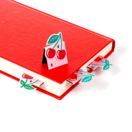 Magnetische boekenleggers kersen