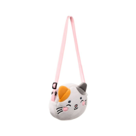 Crossbody knuffel tas kat
