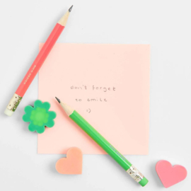 Rico Design gum hart neon roze