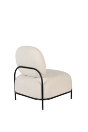 Polly lounge chair ivoor teddy