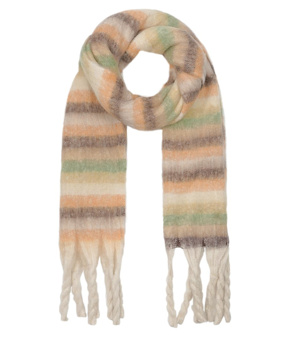 Sjaal stripes soft pumpkin