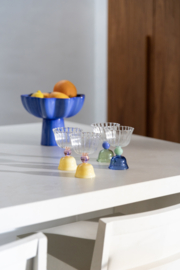 &Klevering glazen set tulip groen blauw