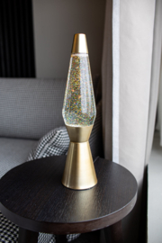 Glitter lava lamp goud multicolour