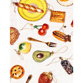 Vondels kerst ornament hotdog teckel