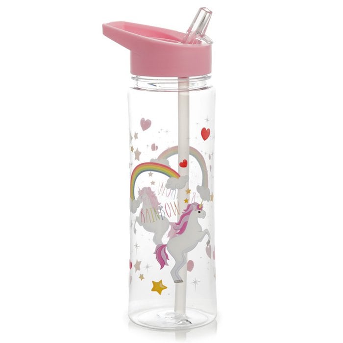 Drinkfles eenhoorn roze