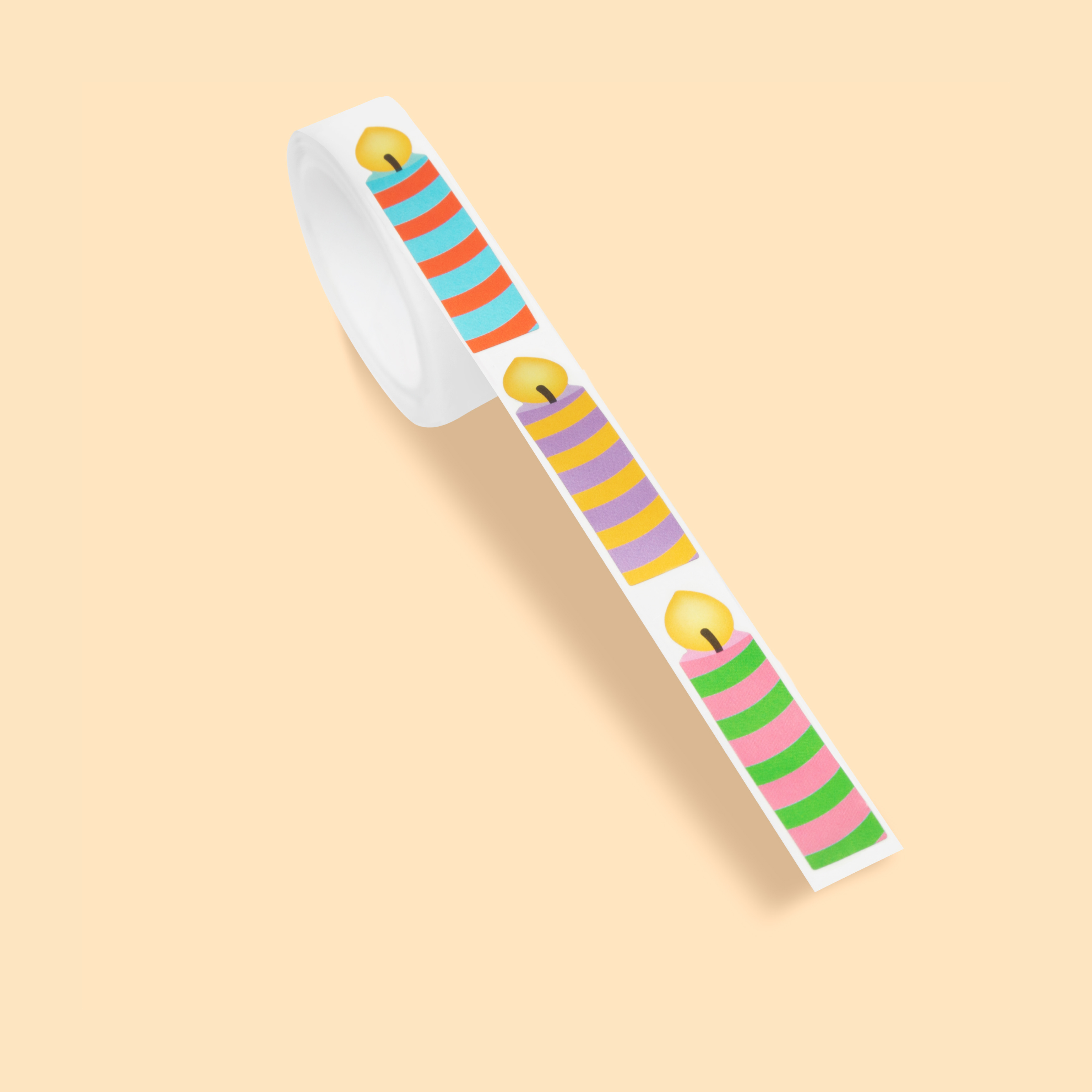 Wowgoods happy birthday candle stickers op rol