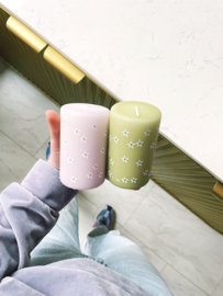 Stompkaars bloemen licht lila