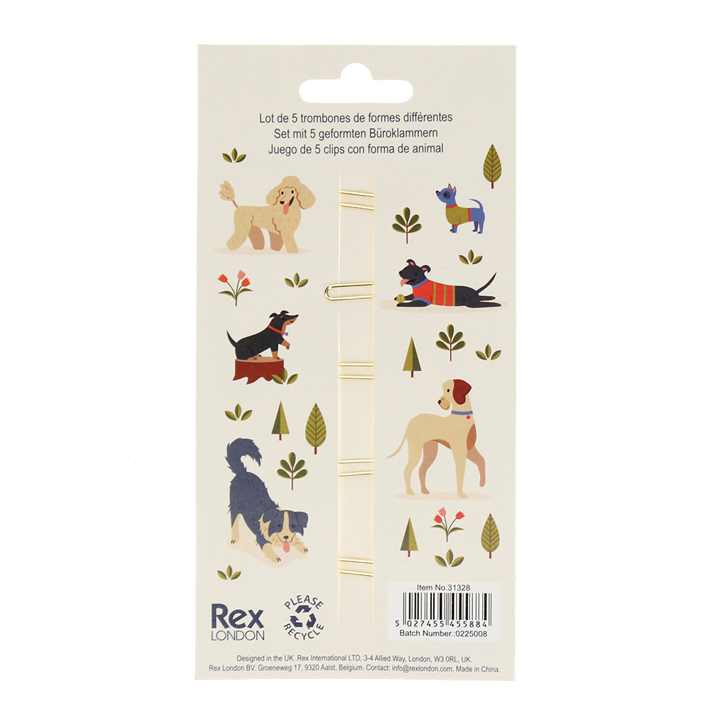 Rex London teckel paperclips