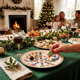 Papieren borden kerst notenkraker