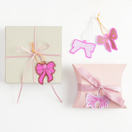 Rico Design cadeaulabels strikken roze