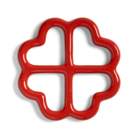 &Klevering panonderzetter clover rood