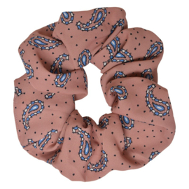 Scrunchie paisley oudroze