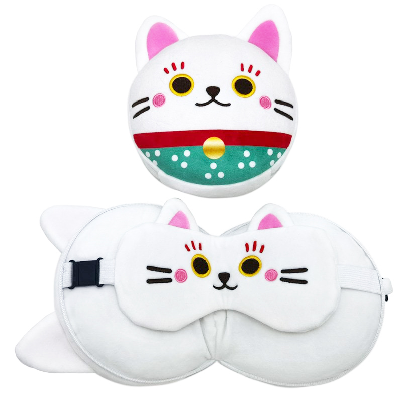 Relaxeazzz reiskussen met masker Maneki Neko