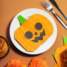 Halloween servetten pompoen