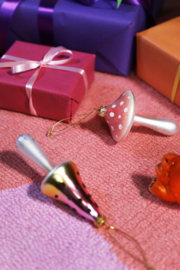 &Klevering kerst ornament mushroom paars