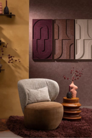 Coco Maison Jace schilderij bordeaux