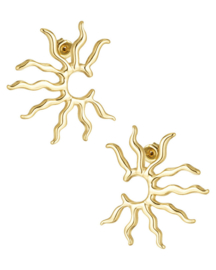 Sunny glow oorbellen goud