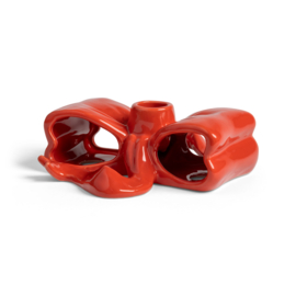 &Klevering kandelaar ribbon strik rood