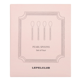 Lepelclub pearl spoons set van 4