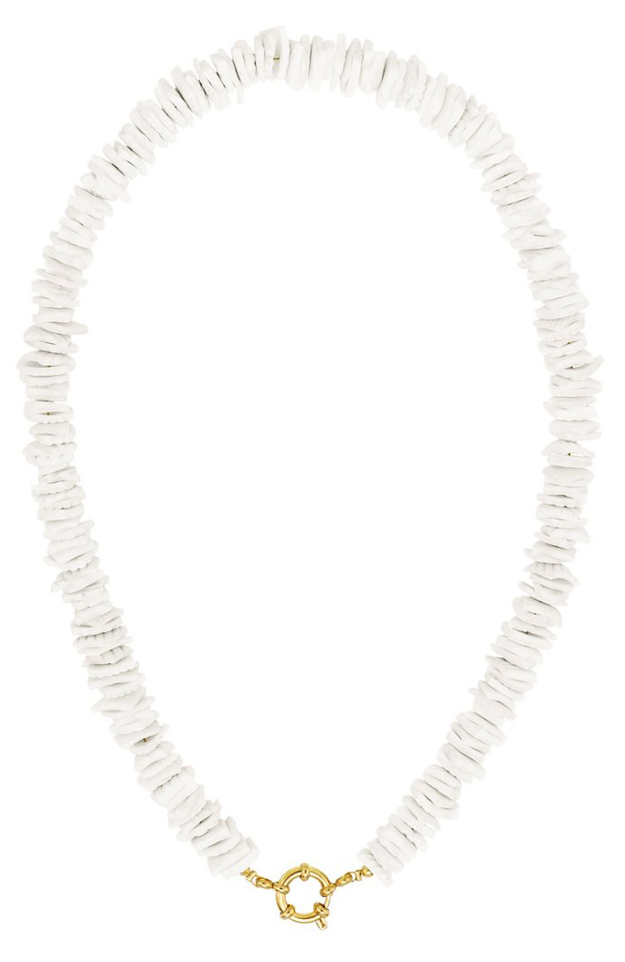 Schelpen ketting wit