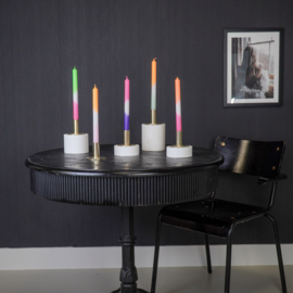 Housevitamin neon dipdye dinerkaarsen set roze paars