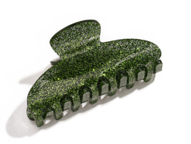 Haarklem groen glitter