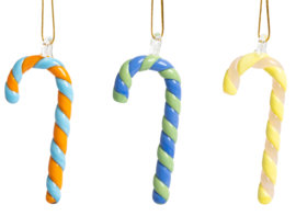 &Klevering candy cane ornamenten set van 3