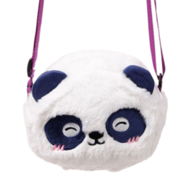 Crossbody knuffel tas panda beer