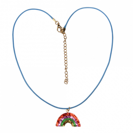 Rex London regenboog glitter ketting