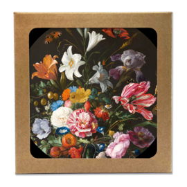 Bont onderzetters bloemen