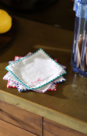 &Klevering Zigzag stoffen servetten / onderzetters