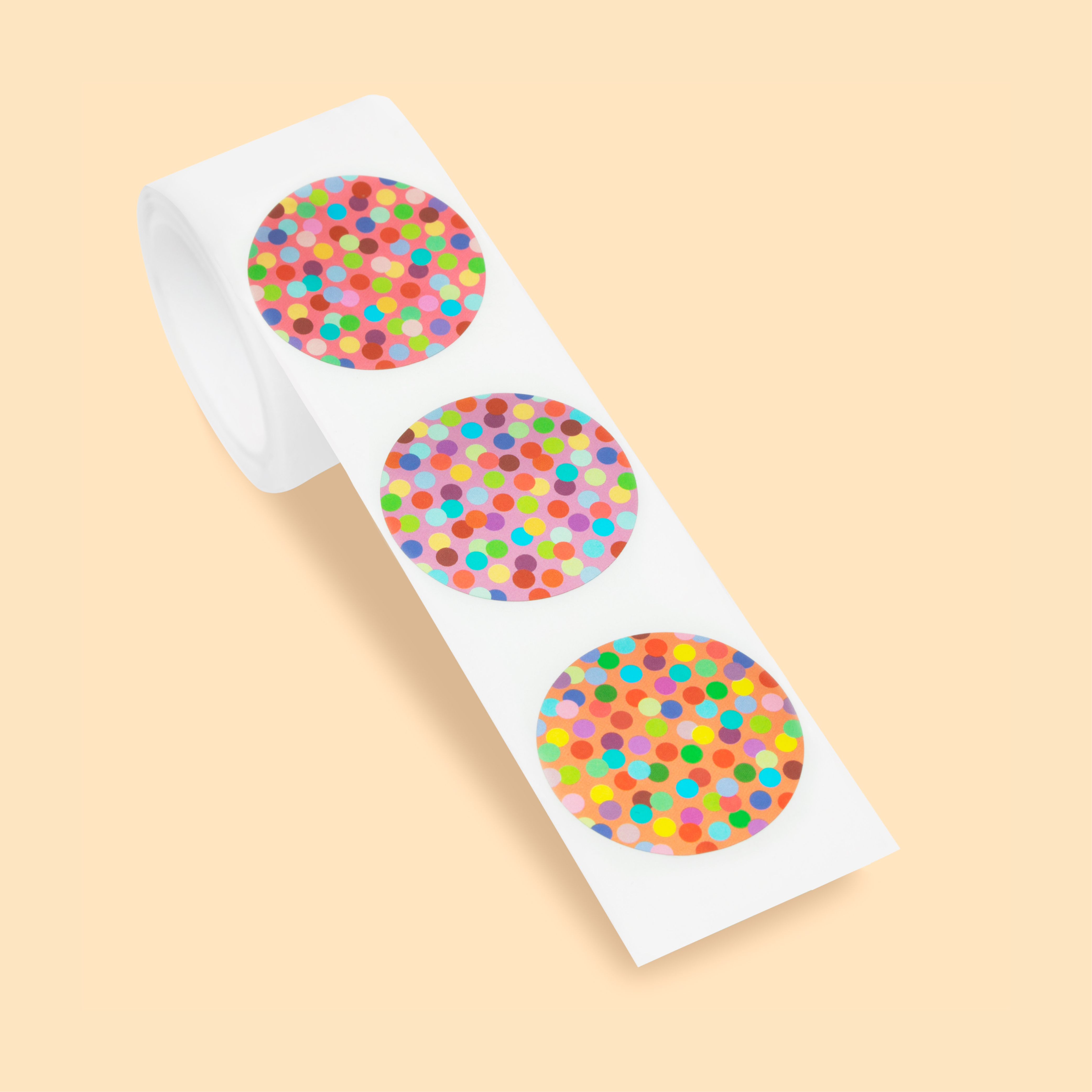 Wowgoods confetti stickers op rol
