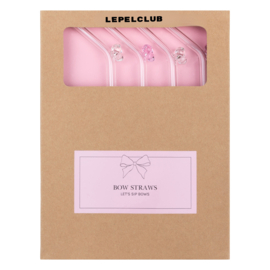 Lepelclub bow glazen rietjes