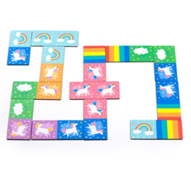 Eenhoorn domino spel