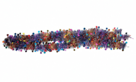 Holly Jolly regenboog slinger met sterren
