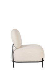 Polly lounge chair ivoor teddy