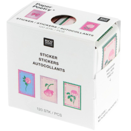 Rico Design post stickers op rol La Vie en Rose
