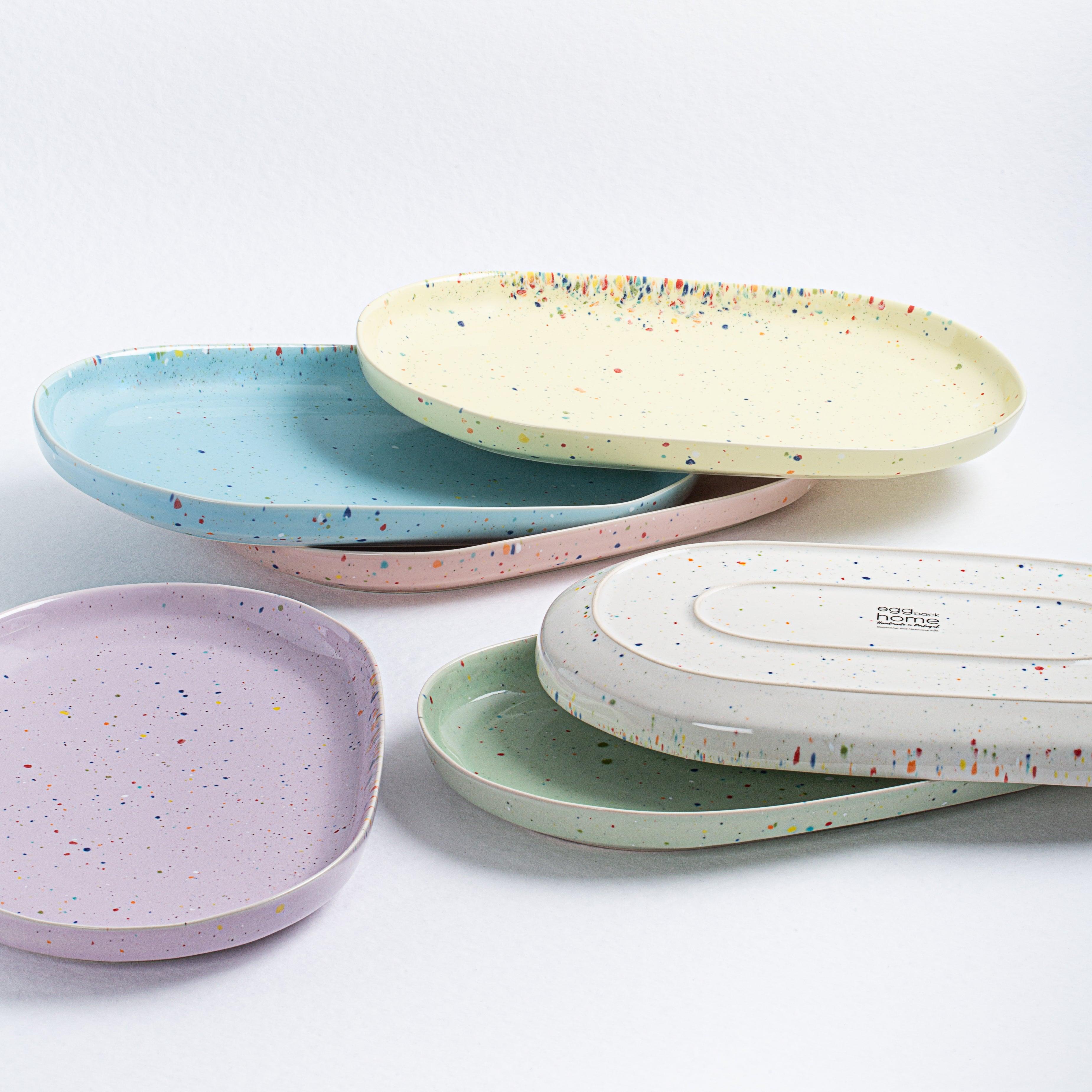 Egg back home party tray groot ovaal 30 cm