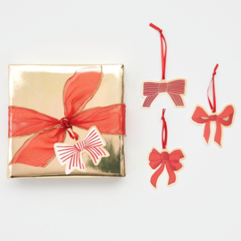Rico Design cadeaulabels strikken rood