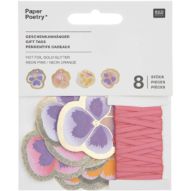 Rico Design cadeaulabels viooltjes Futschikato